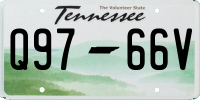 TN license plate Q9766V