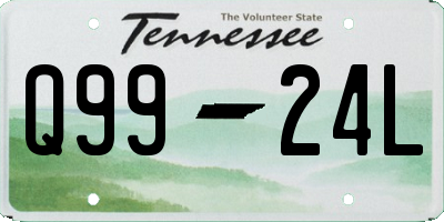 TN license plate Q9924L