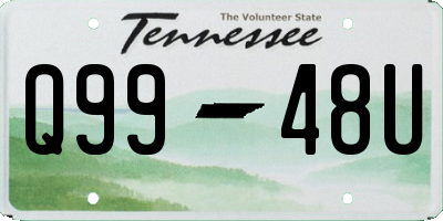 TN license plate Q9948U