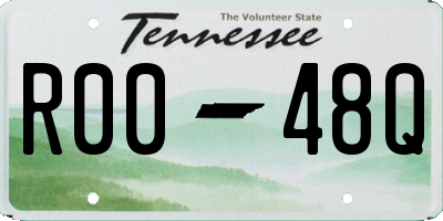 TN license plate R0048Q
