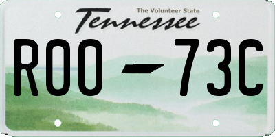TN license plate R0073C