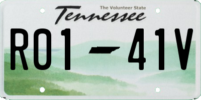 TN license plate R0141V