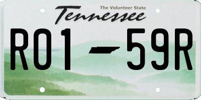 TN license plate R0159R