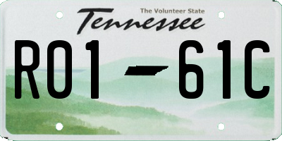 TN license plate R0161C