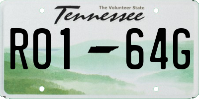 TN license plate R0164G