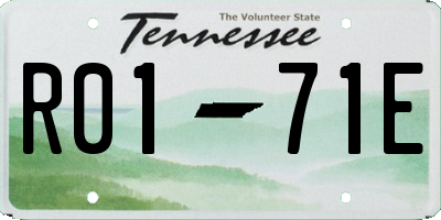 TN license plate R0171E