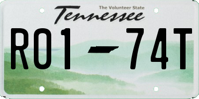 TN license plate R0174T