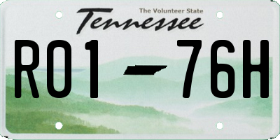 TN license plate R0176H