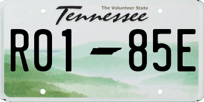 TN license plate R0185E