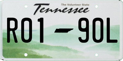 TN license plate R0190L