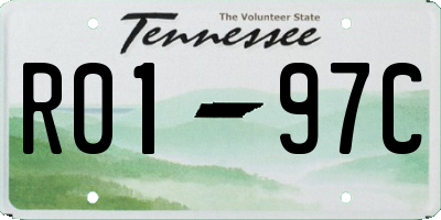 TN license plate R0197C