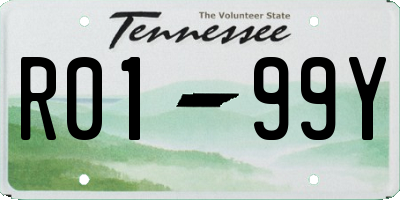 TN license plate R0199Y