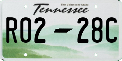 TN license plate R0228C