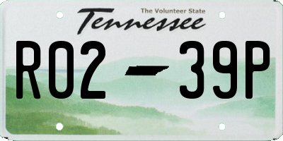 TN license plate R0239P