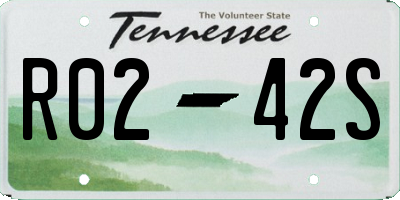 TN license plate R0242S
