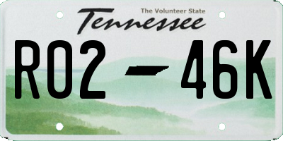 TN license plate R0246K