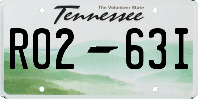 TN license plate R0263I