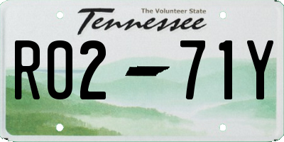 TN license plate R0271Y