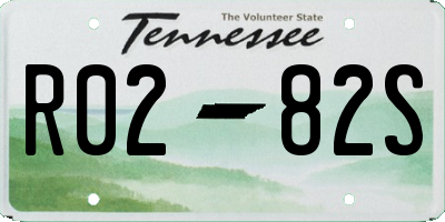 TN license plate R0282S