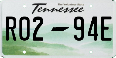 TN license plate R0294E