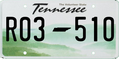 TN license plate R0351O