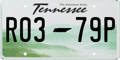 TN license plate R0379P