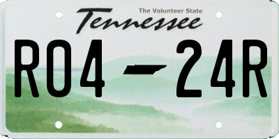 TN license plate R0424R