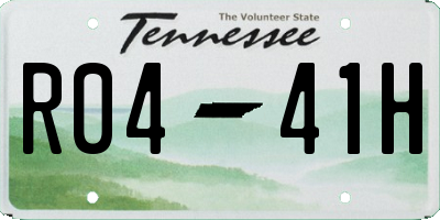 TN license plate R0441H