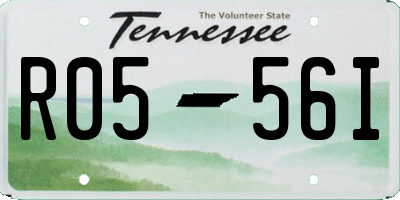 TN license plate R0556I