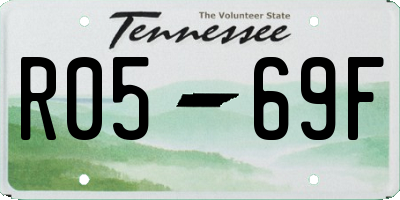 TN license plate R0569F