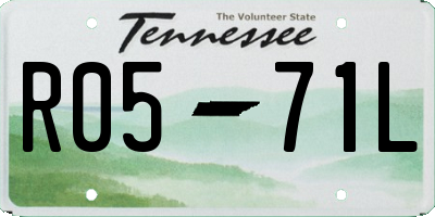TN license plate R0571L