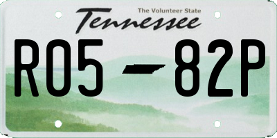 TN license plate R0582P