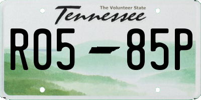 TN license plate R0585P