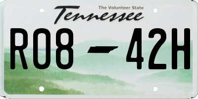 TN license plate R0842H