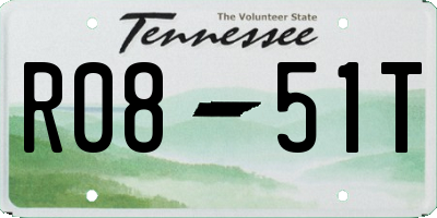 TN license plate R0851T