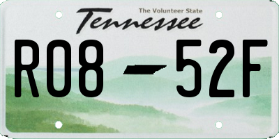 TN license plate R0852F