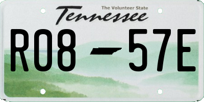 TN license plate R0857E