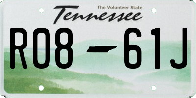TN license plate R0861J