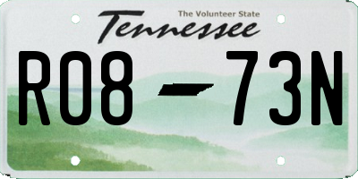 TN license plate R0873N