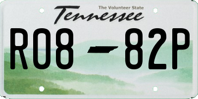 TN license plate R0882P