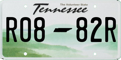 TN license plate R0882R
