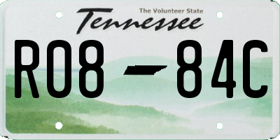 TN license plate R0884C