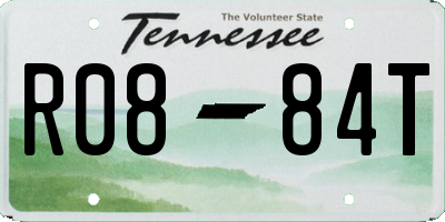 TN license plate R0884T