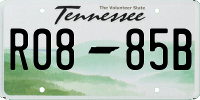 TN license plate R0885B