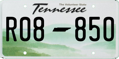 TN license plate R0885O