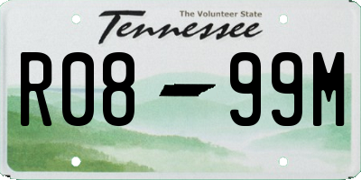 TN license plate R0899M
