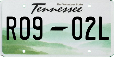 TN license plate R0902L