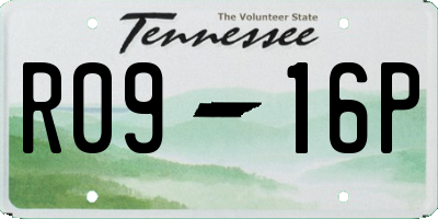 TN license plate R0916P