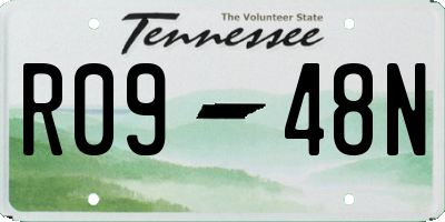 TN license plate R0948N