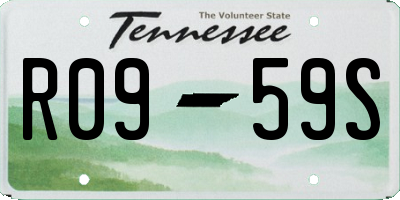 TN license plate R0959S